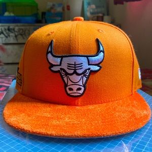 ORANGE BULLS HAT